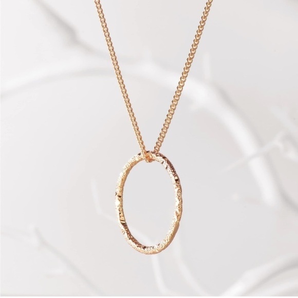 GOLD 14k Gold Plated Pendant Chain Necklace - Picture 3 of 3